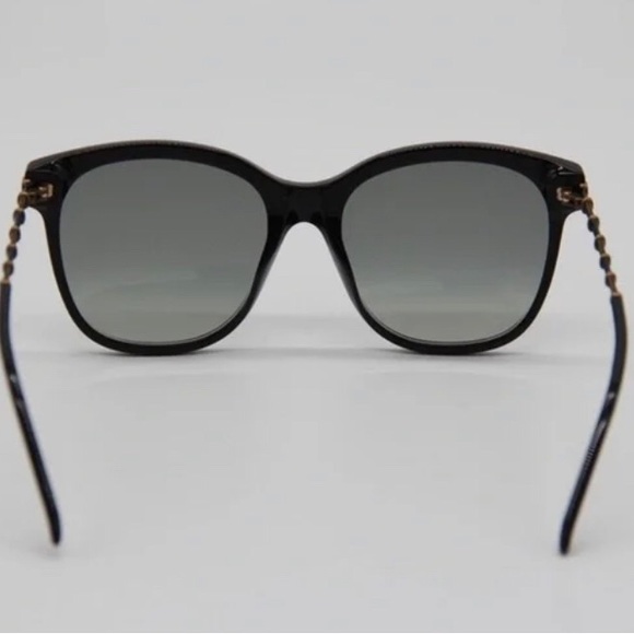 GUCCI WOMENS SQUARE BLACK GOLD GREY SUNGLASSES GG0654S-30008562-001 - Picture 10 of 12